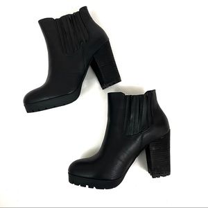 Madden Girl platform ankle booties